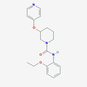 molecular formula C19H23N3O3 B2627505 N-(2-ethoxyphenyl)-3-(pyridin-4-yloxy)piperidine-1-carboxamide CAS No. 2034276-12-3