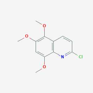 molecular formula C12H12ClNO3 B2627511 2-Chloro-5,6,8-trimethoxyquinoline CAS No. 42065-10-1