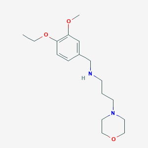 molecular formula C17H28N2O3 B262752 N-(4-ethoxy-3-methoxybenzyl)-3-(morpholin-4-yl)propan-1-amine 