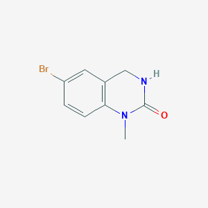 molecular formula C9H9BrN2O B2627532 6-Bromo-1-methyl-3,4-dihydroquinazolin-2(1H)-one CAS No. 1779862-90-6
