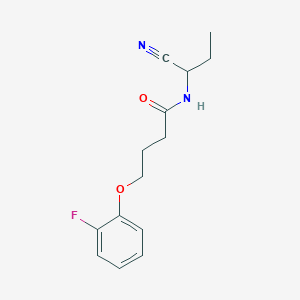 molecular formula C14H17FN2O2 B2627541 N-(1-cyanopropyl)-4-(2-fluorophenoxy)butanamide CAS No. 1311520-70-3