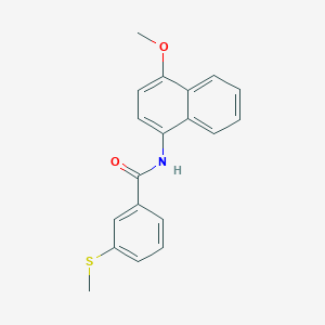 molecular formula C19H17NO2S B2627571 N-(4-methoxynaphthalen-1-yl)-3-(methylsulfanyl)benzamide CAS No. 896342-60-2