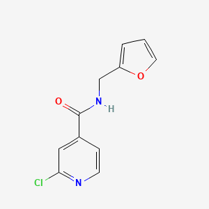 molecular formula C11H9ClN2O2 B2627572 2-Chloro-N-(2-furylmethyl)isonicotinamide CAS No. 132222-42-5