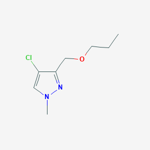molecular formula C8H13ClN2O B2627601 4-chloro-1-methyl-3-(propoxymethyl)-1H-pyrazole CAS No. 1856084-01-9