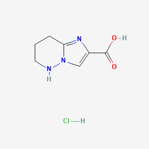 5,6,7,8-Tetrahydroimidazo[1,2-b]pyridazine-2-carboxylic acid;hydrochloride