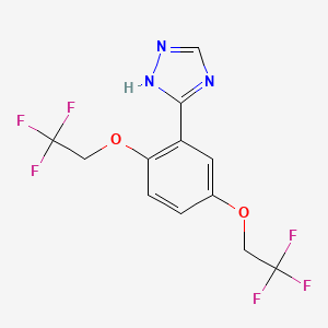 5-[2,5-bis(2,2,2-trifluoroethoxy)phenyl]-1H-1,2,4-triazole