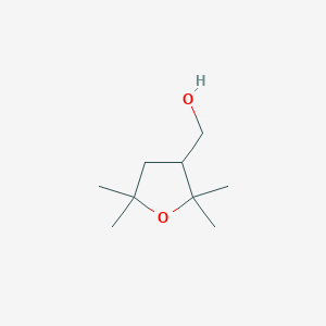 molecular formula C9H18O2 B2627720 (2,2,5,5-Tetramethyloxolan-3-yl)methanol CAS No. 1502734-05-5