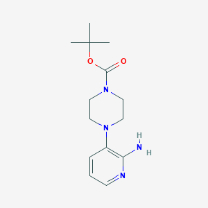 molecular formula C14H22N4O2 B2627729 Tert-butyl 4-(2-aminopyridin-3-yl)piperazine-1-carboxylate CAS No. 1023594-49-1