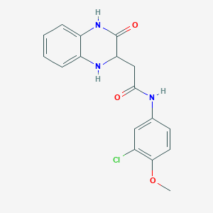 molecular formula C17H16ClN3O3 B2627732 N-(3-chloro-4-methoxyphenyl)-2-(3-oxo-1,2,3,4-tetrahydroquinoxalin-2-yl)acetamide CAS No. 1008861-94-6