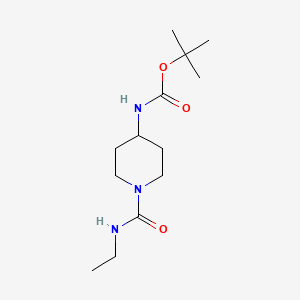 molecular formula C13H25N3O3 B2627747 tert-Butyl 1-(ethylcarbamoyl)piperidin-4-ylcarbamate CAS No. 1188964-80-8