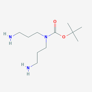 molecular formula C11H25N3O2 B2627810 Tert-butyl N,N-bis(3-aminopropyl)carbamate CAS No. 167568-21-0
