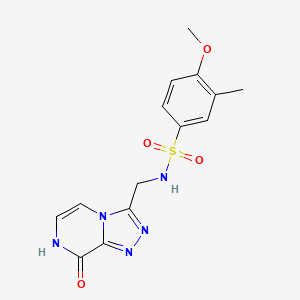 N-((8-hydroxy-[1,2,4]triazolo[4,3-a]pyrazin-3-yl)methyl)-4-methoxy-3-methylbenzenesulfonamide