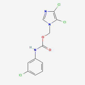 (4,5-dichloroimidazol-1-yl)methyl N-(3-chlorophenyl)carbamate
