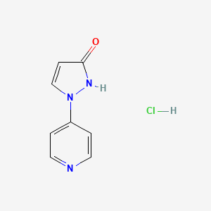 1-(pyridin-4-yl)-2,3-dihydro-1H-pyrazol-3-one hydrochloride