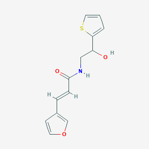 (E)-3-(furan-3-yl)-N-(2-hydroxy-2-(thiophen-2-yl)ethyl)acrylamide