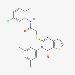 N-(5-chloro-2-methylphenyl)-2-{[3-(3,5-dimethylphenyl)-4-oxo-3,4-dihydrothieno[3,2-d]pyrimidin-2-yl]sulfanyl}acetamide
