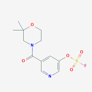 4-(5-Fluorosulfonyloxypyridine-3-carbonyl)-2,2-dimethylmorpholine