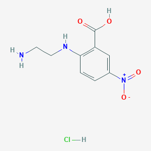 2-(2-Aminoethylamino)-5-nitrobenzoic acid;hydrochloride
