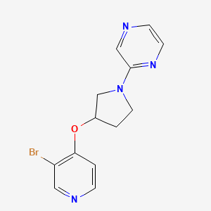 2-[3-(3-Bromopyridin-4-yl)oxypyrrolidin-1-yl]pyrazine