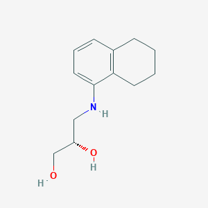 molecular formula C13H19NO2 B2627878 (2S)-3-[(5,6,7,8-tetrahydronaphthalen-1-yl)amino]propane-1,2-diol CAS No. 1218421-34-1