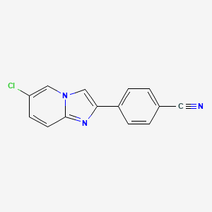 4-(6-Chloroimidazo[1,2-a]pyridin-2-yl)benzonitrile