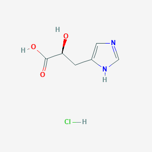 molecular formula C6H9ClN2O3 B2627897 (2S)-2-Hydroxy-3-(1H-imidazol-5-yl)propanoic acid;hydrochloride CAS No. 250351-87-2