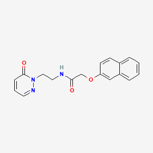 2-(naphthalen-2-yloxy)-N-(2-(6-oxopyridazin-1(6H)-yl)ethyl)acetamide