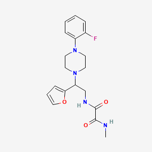N1-(2-(4-(2-fluorophenyl)piperazin-1-yl)-2-(furan-2-yl)ethyl)-N2-methyloxalamide