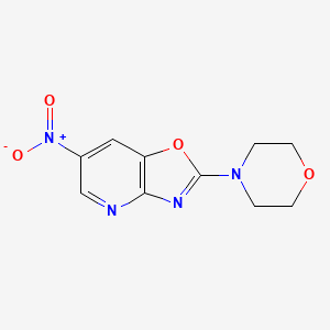 molecular formula C10H10N4O4 B2627902 2-Morpholino-6-nitrooxazolo[4,5-b]pyridine CAS No. 931321-16-3