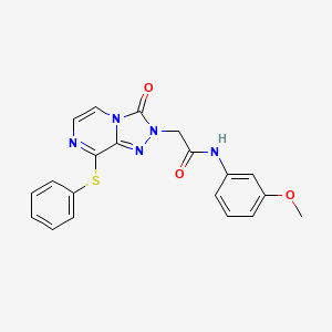 N-(3-methoxyphenyl)-2-(3-oxo-8-(phenylthio)-[1,2,4]triazolo[4,3-a]pyrazin-2(3H)-yl)acetamide