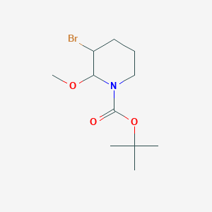 molecular formula C11H20BrNO3 B2627917 Tert-butyl 3-bromo-2-methoxypiperidine-1-carboxylate CAS No. 131667-58-8
