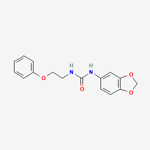 molecular formula C16H16N2O4 B2627930 1-(Benzo[d][1,3]dioxol-5-yl)-3-(2-phenoxyethyl)urea CAS No. 1172792-91-4