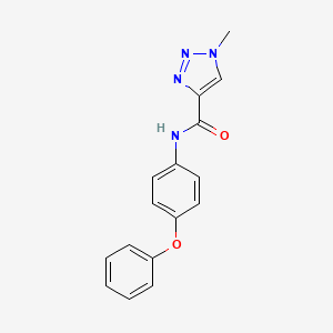 molecular formula C16H14N4O2 B2627935 1-methyl-N-(4-phenoxyphenyl)-1H-1,2,3-triazole-4-carboxamide CAS No. 1207051-91-9