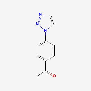 1-[4-(1H-1,2,3-triazol-1-yl)phenyl]ethan-1-one