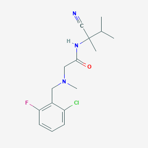 2-[(2-chloro-6-fluorophenyl)methyl-methylamino]-N-(2-cyano-3-methylbutan-2-yl)acetamide