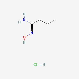 molecular formula C4H11ClN2O B2627958 (1Z)-N'-Hydroxybutanimidamide hydrochloride CAS No. 1304008-14-7