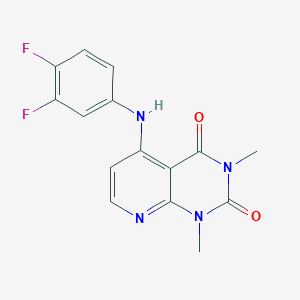 5-((3,4-difluorophenyl)amino)-1,3-dimethylpyrido[2,3-d]pyrimidine-2,4(1H,3H)-dione