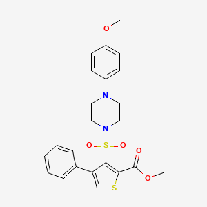 Methyl 3-{[4-(4-methoxyphenyl)piperazin-1-yl]sulfonyl}-4-phenylthiophene-2-carboxylate