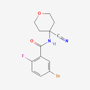 5-bromo-N-(4-cyanooxan-4-yl)-2-fluorobenzamide