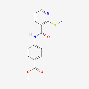 molecular formula C15H14N2O3S B2627983 Methyl 4-[(2-methylsulfanylpyridine-3-carbonyl)amino]benzoate CAS No. 141842-34-4