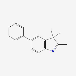 molecular formula C17H17N B2627986 2,3,3-Trimethyl-5-phenyl-3H-indole CAS No. 294655-87-1