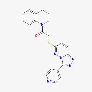 1-(3,4-dihydro-2H-quinolin-1-yl)-2-[(3-pyridin-4-yl-[1,2,4]triazolo[4,3-b]pyridazin-6-yl)sulfanyl]ethanone