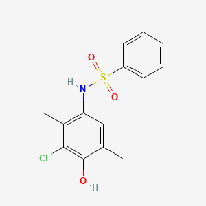 B2627991 N-(3-chloro-4-hydroxy-2,5-dimethylphenyl)benzenesulfonamide CAS No. 314751-55-8