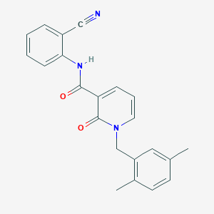 N-(2-cyanophenyl)-1-(2,5-dimethylbenzyl)-2-oxo-1,2-dihydropyridine-3-carboxamide