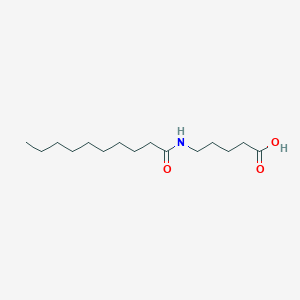 molecular formula C15H29NO3 B026280 5-(Decanoylamino)pentanoic acid CAS No. 111109-96-7