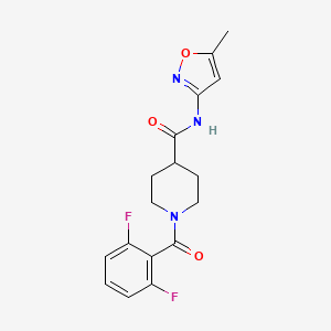 1-(2,6-difluorobenzoyl)-N-(5-methylisoxazol-3-yl)piperidine-4-carboxamide