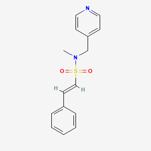 (E)-N-methyl-2-phenyl-N-(pyridin-4-ylmethyl)ethenesulfonamide