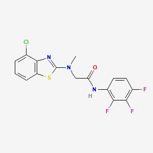 2-((4-chlorobenzo[d]thiazol-2-yl)(methyl)amino)-N-(2,3,4-trifluorophenyl)acetamide
