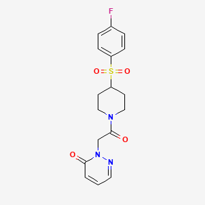 2-(2-(4-((4-fluorophenyl)sulfonyl)piperidin-1-yl)-2-oxoethyl)pyridazin-3(2H)-one
