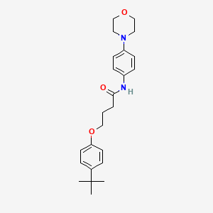 4-(4-tert-butylphenoxy)-N-(4-morpholin-4-ylphenyl)butanamide